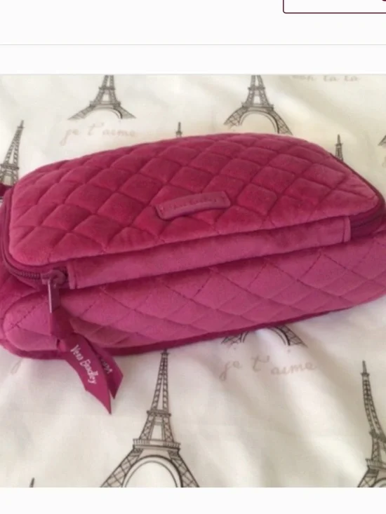 💐 Plush Vera Bradley Compact Organizer in Majestic Pink/Felicity Paisley Pink - Picture 7 of 7